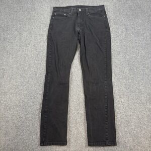 Levi's Jeans Mens 32x32 (Fits 30x29) Black 511 Slim Fit‎ Denim Stretch